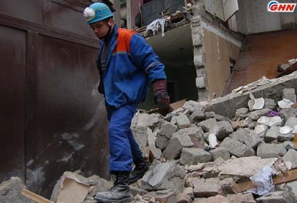Стена обрушилась в спортивной школе в Тбилиси