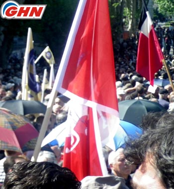 Участники акции протеста в Тбилиси двинулись к Общественному вещателю Грузии